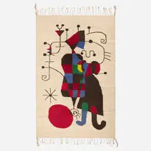 Untitled by Joan Miró, c. 1965, woven wool, sold Dec 2025