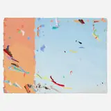 Ian Cook, Waking Wings, 1983, fabric collage with glitter on handmade paper