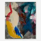 Lynn Umlauf, Untitled, 1990, mixed media on metal mounted to cardboard