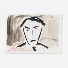 Gilbert&George, Untitled (Portrait), 2001, ink on paper