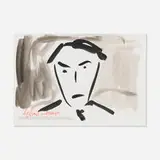 Gilbert&George, Untitled (Portrait), 2001, ink on paper
