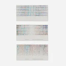 Kim Rugg, Untitled (triptych), 2009, paper collage on envelope