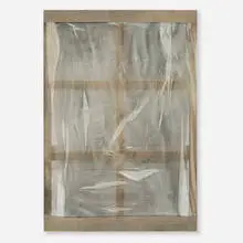 Ayan Farah, Samsara II, 2014, acrylic, fabric dye, alcohol and vinegar on cotton voile and wool