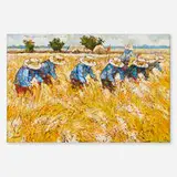 Field Workers by Noparat Livisddhi, oil on canvas, sold Dec 2025