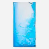 Jack Lavender, Now and Then It Comes Back 5, 2014, glass, paint, electrical tape, sand, glue, paper, stickers, toner, aluminum