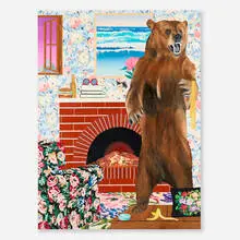 Alec Egan, Living Room, 2019, oil and flashe on canvas