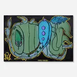 Lance de los Reyes, Create Purpose, 1998, spray paint and acrylic on canvas