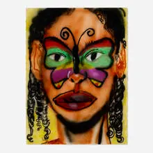 Brianna Rose Brooks, Untitled, 2020, airbrush and acrylic on paper