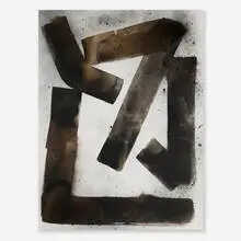 Max Frintrop, Untitled (Devil's Staircase), 2014, mixed media on canvas