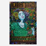 Chuck Sperry, Alabama Shakes, Hollywood Bowl, 2025, screenprint in colors on lava foil