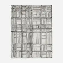 James Siena, Perpendicular Division by Two, 1998, graphite on paper