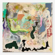Michael Bauer, Tor 4 (Plutopig), 2017, oil, acrylic and charcoal on canvas
