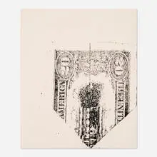 Nate Lowman, Paper Airplane, 2010, archival inkjet print on paper