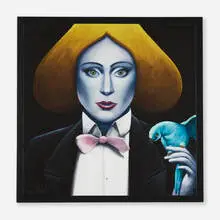 Nicolas Party, Lady Gaga - Joanne (Album), 2022, digital print, custom dyed linen wrapped vinyl jacket set, vinyl record