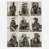 Bernd and Hilla Becher, Blast Furnaces (A sequence of 9), ferrotyped gelatin silver print