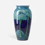 Moorcroft Pottery, Large Moonlit Blue vase
