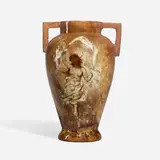 Charles Volkmar, Limoges style vase with female nude
