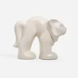 Fulper Pottery, Art Deco cat doorstop