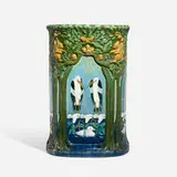 Frederick Hurten Rhead for Weller Pottery, Rhead Faience umbrella stand