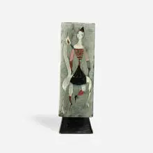 Polia Pillin, Tall vase with women and horses