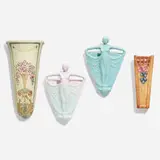 Weller Pottery, Collection of four wall pockets, c. 1920-25, glazed earthenware