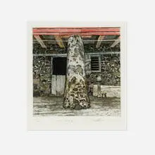 Peter Sculthorpe, West Country, 1994, etching and aquatint in colors on BFK Rives