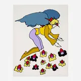 Peter Max, Flowering Angel, c. 1976, screenprint in colors