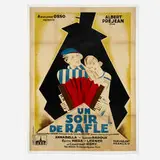 Germaine Marx, Un soir de rafle, 1931, lithograph in colors