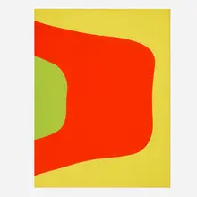 Charles Hinman, Print Collage (from the New York International portfolio), 1968, screenprint in colors with collage