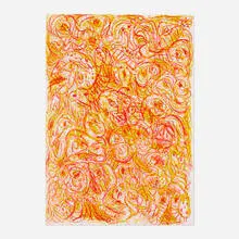 Pierre Alechinsky, Untitled (from the One Cent Life portfolio), 1964, lithograph in colors and letterpress