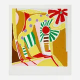 Knox Martin, Flowers 4, 1975, screenprint in colors
