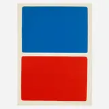 Untitled (for the exhibition catalog Gravures Maeght Editeur) by Ellsworth Kelly, 1966, lithograph in colors on Chiffon de Mandeure, sold Mar 2024