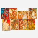 Blasco Mentor, Eight works, lithograph in colors