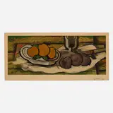 Georges Braque, Nature morte aux fruits, 1955, collotype and pochoir in colors on Arches