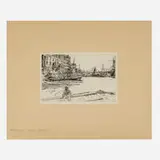 James Abbott McNeill Whistler, Eagle Wharf (from the A Series of Sixteen Etchings of Scenes on the Thames and Other Subjects suite), etching