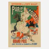 Jules Chéret, Hippodrome de la Porte Maillot, Paris Courses (from Les maîtres de l'affiche)