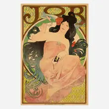 Alphonse Mucha, Job, 1898, lithograph in colors