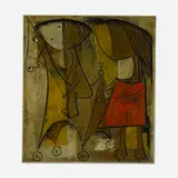 Ángel Botello, Untitled, linocut in colors