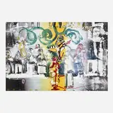 Romare Bearden, Introduction for a Blues Queen (from the Jazz series), 1979, lithograph in colors