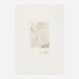 La fiancée du roi de Garbe (from the Le Décameron portfolio) by Salvador Dalí, 1972, etching in colors, sold Mar 2024