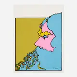 Peter Max, Bluebeard, 1974, screenprint in colors