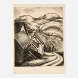 Howard Cook, New England Valley (The Valley)