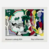 Roy Lichtenstein, Landscape with Figures and Rainbow, poster for the Museum Ludwig Köln, 1989, screenprint in colors