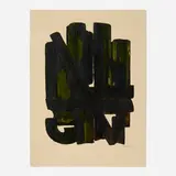 Pierre Soulages, Eau-forte VIII, 1957, etching and aquatint in colors on BFK Rives