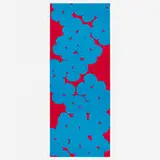 Donald Sultan, Wallflower (Light Blue and Red), 2018, screenprint in colors