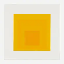 I-S f by Josef Albers, 1970, screenprint in colors, sold Apr 2025