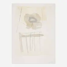 Chair by Robert Motherwell, 1972, lithograph in colors on Rives, sold Apr 2025