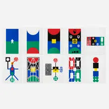 Matt Mullican, Untitled (Portfolio 1), 1992, screenprint; screenprint in colors; etching