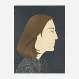 Alex Katz, Ada Four Times 1 (from the Ada Four Times series), 1978-79, screenprint and lithograph in colors on Arches