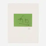 Robert Motherwell, History (from the Ulysses portfolio), 1988, etching in colors on Johannot
